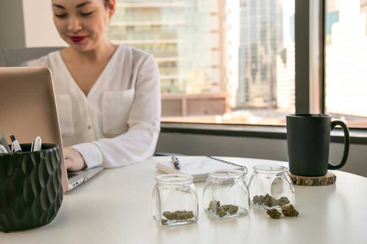 At work with cannabis