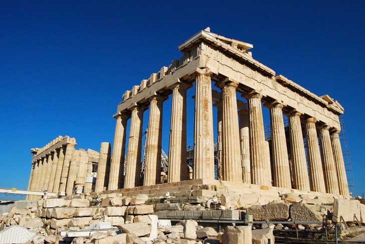 The Parthenon at the Acropolis