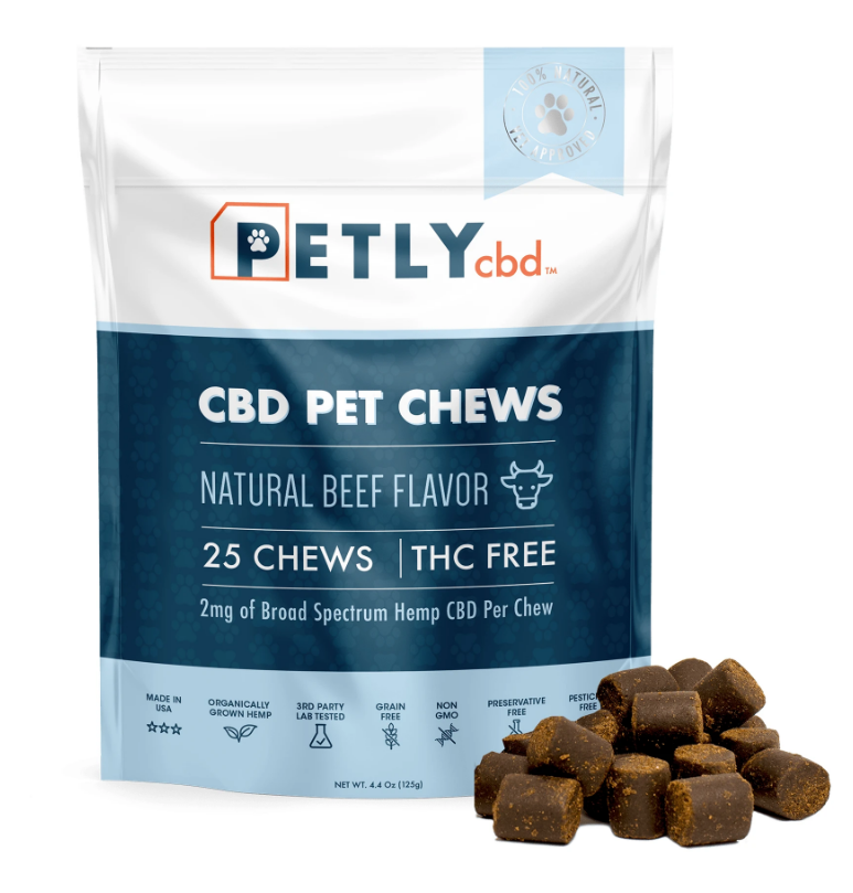 Pet Hemp CBD Dog Treats - 25 Chews