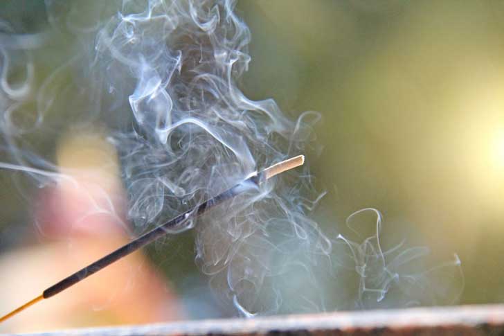 incense stick burning