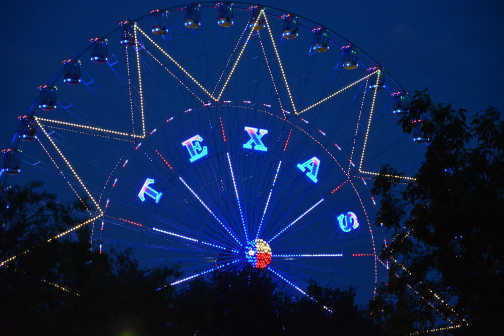 A ferris wheel in Dallas